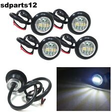 4x 3 Led A Bottone Bianco Luci
