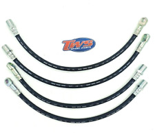 4 TUBI FRENO FLESSIBILI ANTERIORE E POSTERIORE FIAT CAMPAGNOLA 1107 AR76 4322019