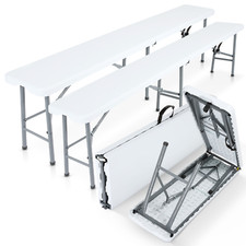 AREBOS 2x Panca Pieghevole