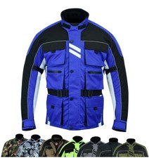 Warrior Motorcycle Cordura Textile Breathable Waterproof CE Armour Bikers Jacket