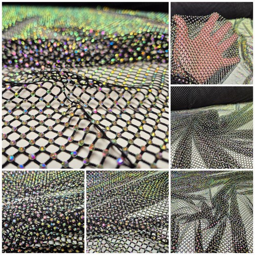 Rete con strass colorati - con,
