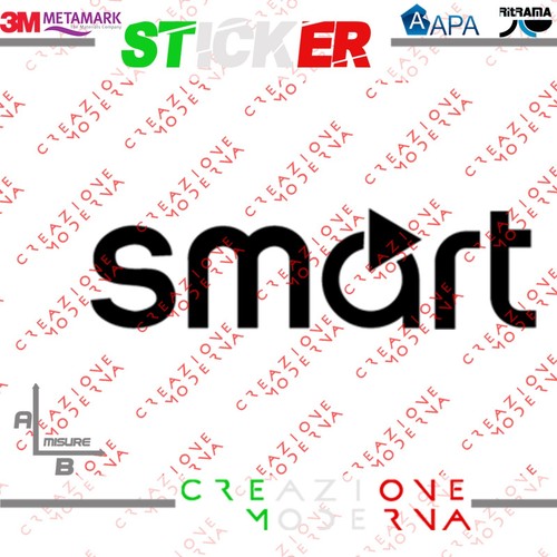 Adesivo sticker logo smart - logo,