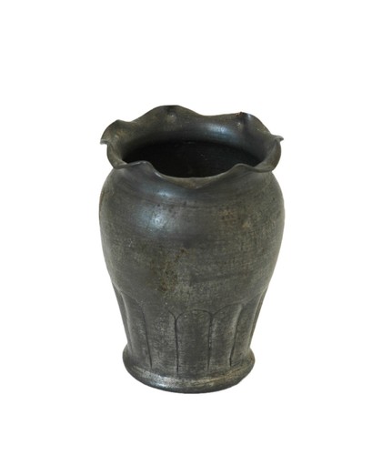 Vaso peltro con - in, bocca