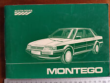 LIBRETTO MANUALE USO MANUTENZIONE AUSTIN ROVER MONTEGO 1984 AUTO D'EPOCA VINTAGE