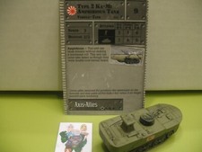 =Axis & Allies Miniatures SET BASE II Tipo 2 Ka-Mi Carro armato anfibio con scheda 41/45=