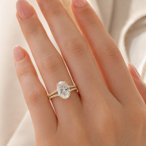 Anello oro giallo - anello, con