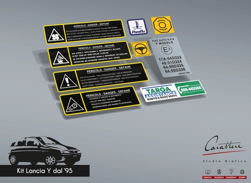 Kit adesivi vano motore - kit, e