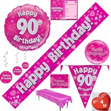 Decorazioni festa rosa età