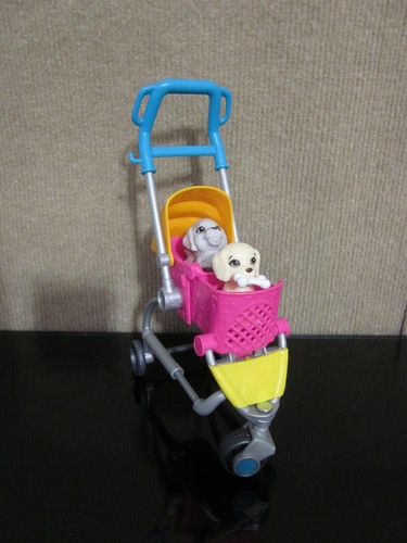 Barbie passeggino cuccioli - e,
