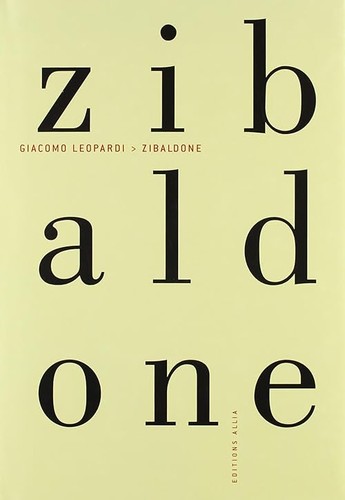 Zibaldone leopardi giacomo - zibaldone,