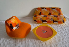 Anni '70 Mobili Barbie Superstar salotto arancione Dream House Vintage Mattel