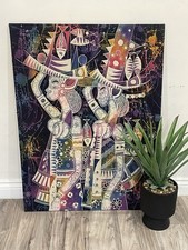 Grande quadro batik africano