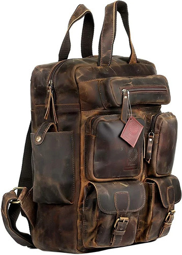 Zaino vintage pelle - in,