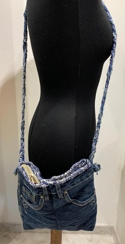 Borsa tracolla cotone jeans - tracolla, 25