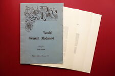 Vecchi Giornali Modenesi presentazione di Carlo Giovetti Ed. Aldine Modena 1979