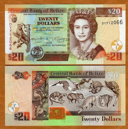 Belize dollari 2020 - belize,,