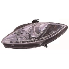 Set Fari Per Seat Altea 5P1 Anno 09->> Chiaro/Cromato LED Dragon Lights H7+H1