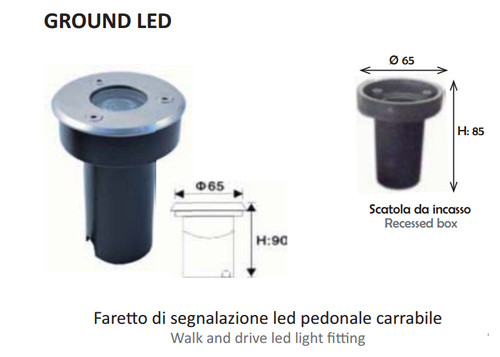 Faretto spot led inc - inc, pavim