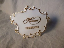 Espositore in porcellana Herend espositore pubblicitario dipinto a mano Roccaien oro