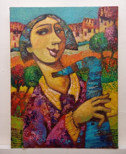 Quadro dipinto paesaggio - quadro,