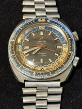 RARA 1969 Enicar Sherpa Guide Mark IV 600 GMT 166-35-04 Automatico 43mm Tropicale