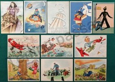 Aviazione, Regia accademia aeronautica - Lotto di 11 cartoline Mak P - 1936/1942