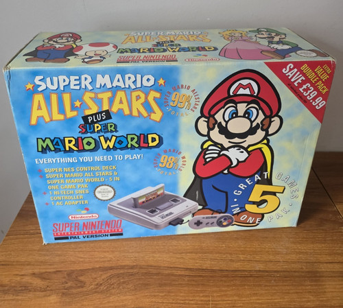 Console snes super mario - console,