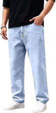 Baggy Jeans Uomo Loose Fit