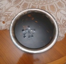 I GUZZINI CENTROTAVOLA VASSOIO BACHELITE SILVERPLATED 1970