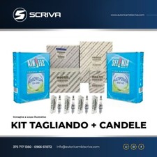 KIT TAGLIANDO FILTRI ORIGINALI + OLIO + 4 CANDELE ALFA ROMEO GIULIETTA 1.4 GPL