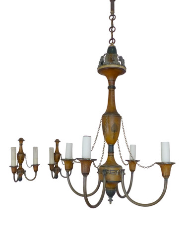 Raro set lampadario - set, antico