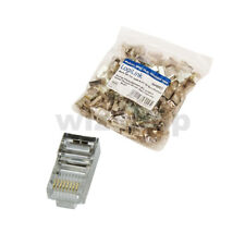 Connettore RJ45 Cat5e Schermato 8P8C Plug cavo Rete ethernet Lan 20 50 100 pezzi