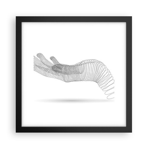 Poster 30x30cm mano grafica - 30x30cm,