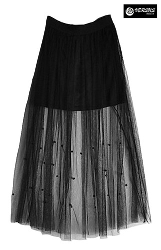 Mini gonna donna tulle lungo - tulle,