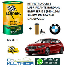 KIT FILTRO OLIO E 5 LT OLIO BARDAHL 5W-30 BMW SERIE 1 F40 120d 140KW 190 CV