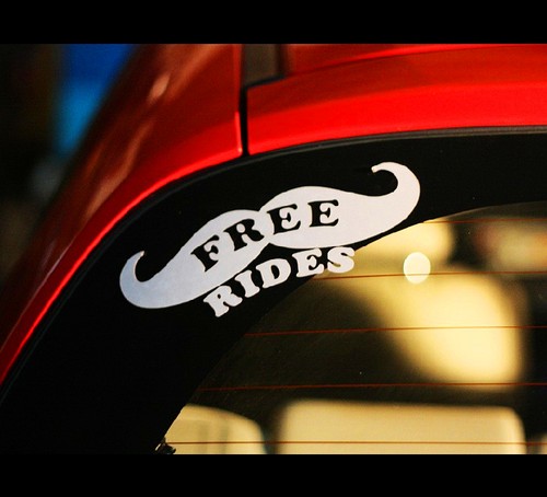 Moustache free rides jdm party - moustache,