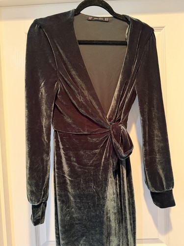Abito midi zara verde - zara, xs