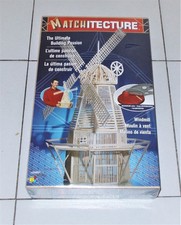 MATCHITECTURE WINDMILL Mulino a vento BJ NUOVO Costruzioni legno fiammiferi