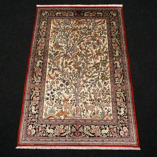 Tappeto seta ghom 131 86 - x,