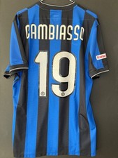 Maglia Inter match worn Cambiasso Trofeo tim Indossata Preparata triplette