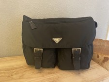 Prada Tessuto Nylon Vintage Borsa a Tracolla/Borsa a Tracolla Nera