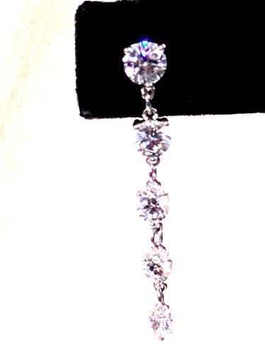 Diamonique stone linear - 5-stone,