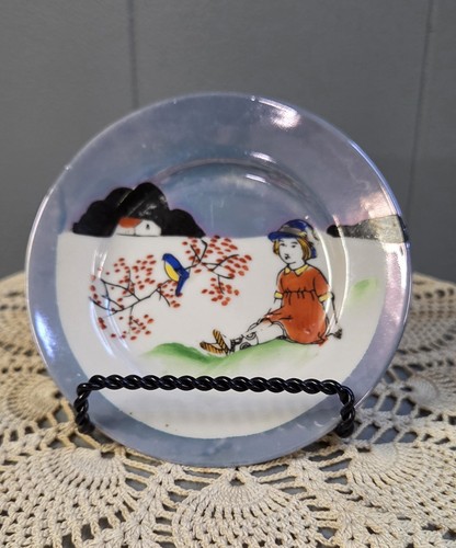 Mini piatto lustro dipinto - , a