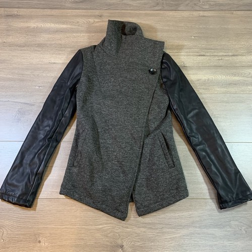 Fabletics grigio nero ecopelle - grigio,