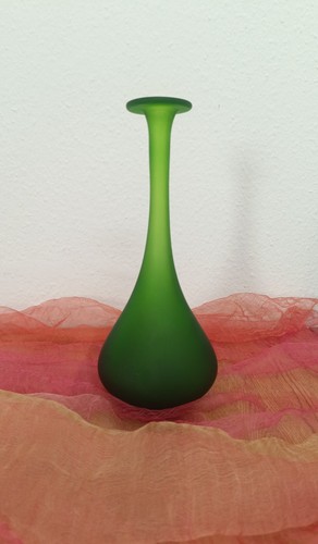 Vaso verde art dèco - verde, loetz