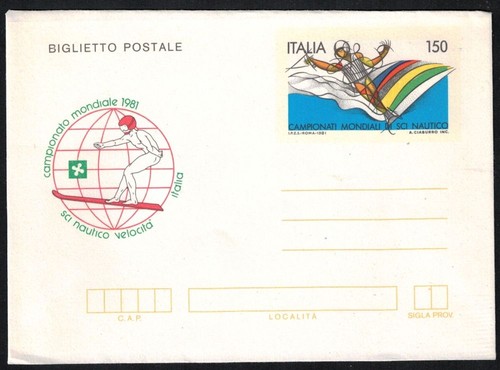 Italia 1981 sci nautico - sci,