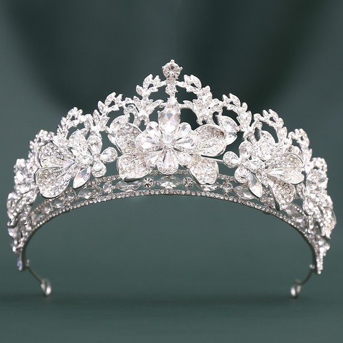 Corona diadema fiore - , cristallo