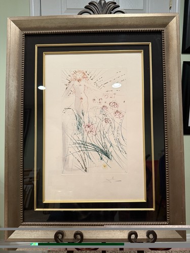 Salvador dali color etching - salvador,
