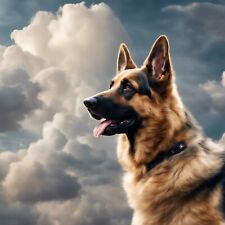 2 adesivi auto cane pastore