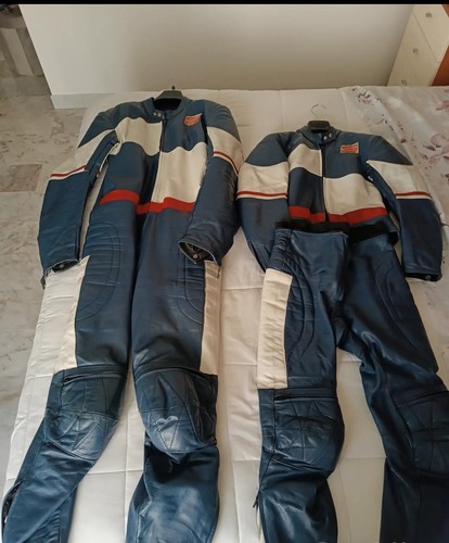 Coppia tute moto vintage - coppia,